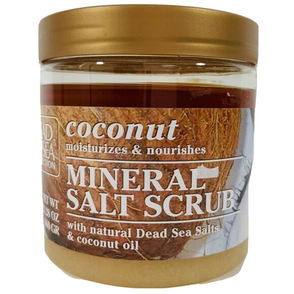 Coconut Mineral Salt Scrub Dead Sea 23.28 Oz Natural Moisturizer Spa Made Israel - Picture 2 of 4